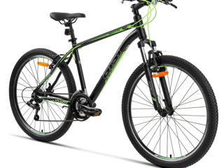 Bicicleta de munte Aist Rocky 1.0 Black/Green, stoc limitat