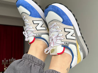 New Balance 574 Legacy Grey Blue Yellow Unisex 36-45 foto 8