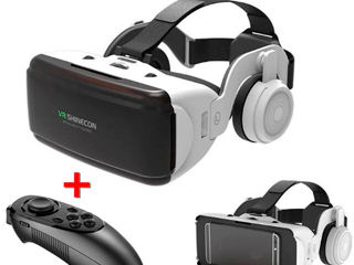 VR Очки для смартфона, с джойстиком, и наушниками. Ochelari VR pentru smartphone, cu joystick foto 4