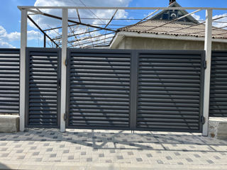 Porti și Garduri din jaluzele, din Lamele, din fier forjat ,noi facem instalarea gratis tot la chee. foto 2