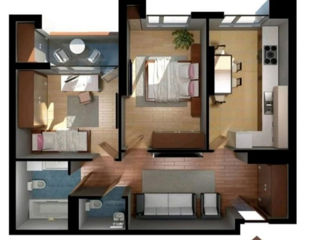 Apartament cu 2 camere,  Periferie,  Piatra Albă,  Ialoveni foto 4