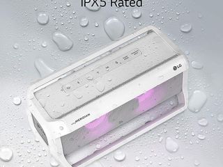 LG PK7W XBOOM Go Water-Resistant Wireless Bluetooth Party Speaker with Up To 22 Hours Playback - Whi foto 2