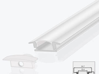 Profil flexibil din aluminiu pentru bandă LED 2-3 metri, panlight, profil LED, banda LED COB foto 4