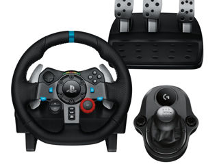 Игровой руль Logitech G29 / G923 / G920 + Коробка передач Logitech (под заказ отдельно) foto 2