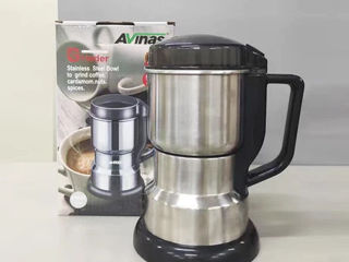 Кофемолка ножевая Grinder SH-661 inox электрическая. Masina electrica de macinat cafea foto 3