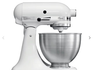 KitchenAid 5K45SS Planetaria cu Cap Reclinabil - 4,3 L - Classic - Alb