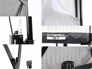 Soonwell FB-11 Гибкий светодиодный свет 50Вт, Bi-Color, размеры 30.5 х 30.5 см foto 4