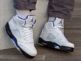 Nike Air Jordan 5 Retro White/Purple foto 9