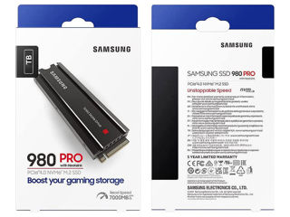 SSD Samsung 980 PRO M.2 - 2TB *cu radiator*; SSD Samsung 980 PRO M.2 - 1 TB