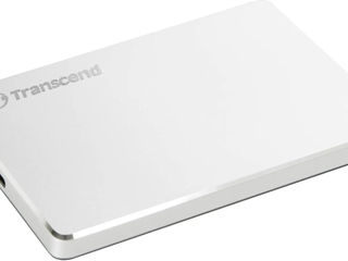 Внешний портативный жесткий диск Transcend StoreJet 25C3S, 1 TB, Серебристый