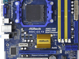 AsRock N68C-GS FX + Phenom x4 965(4core) 4x3.4Ghz foto 1