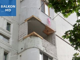 Reparatia balcoanelor, extinderea balconului. Ремонт балконов, расширение балконов любых серий домов foto 4