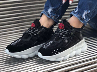 Versace Chain Reaction 2 Black/White Women's foto 6