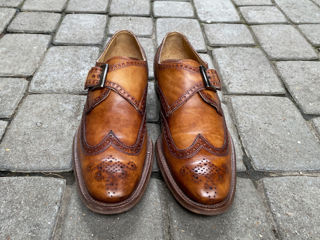 Monk Strap Wingtip Derby. Made In Italy. Размер 41. В отличном состоянии. foto 2