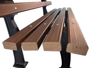 Scaun din lemn plastifiat ( WPC, decking )  Стул для парка из дпк (древесно полимерный композит)