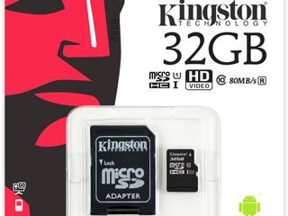 Kingston microsd 16gb/32gb/64gb (class 10 uhs-i, 80mb/s) de la 130 lei! livrare gratuita! foto 3