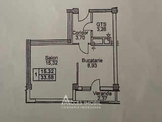 Apartament cu 1 cameră, 36 m², Ciocana, Chișinău foto 7