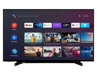 43" LED SMART TV TOSHIBA 43UA2263DG, 4K HDR, 3840 x 2160, Android TV, Black foto 1