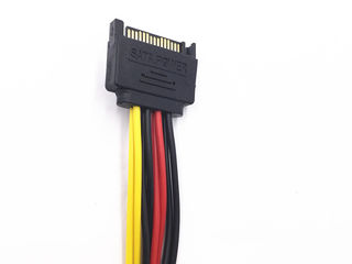 Id-172: SATA Male To 2 Female Connector SATA 1 to 2 - Тройник SATA на 2 х SATA коннектор Переходник foto 6