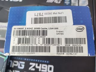 Новый !!! Intel Core i9 10900f 5.2GHz foto 2