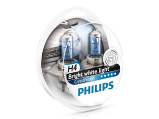 Philips H4 Cristalvision + 2 W5W (Set – 2 Bucăți.) – 12342Cvsm