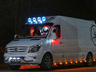 Kенгурятник / bara de protectie fata inox Mercedes Sprinter 2007 - 2013