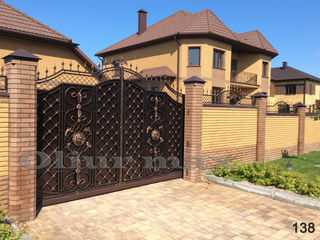 Balustrade , porți, garduri , copertine , gratii, uși metalice și alte confecții din fier forjat. foto 11