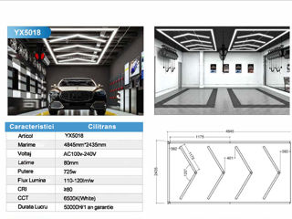 Hexagon led detailing led tavane foto 6