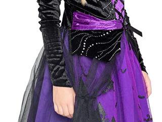 Комплект костюма ведьмы wesprex для девочек с котелком, шляпой и волшебной палочкой foto 2