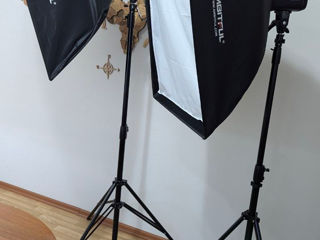 Set complet: Lumină Godox SL100Bi cu softbox și stative + Canon R50 cu obiectiv 18-45 mm foto 8