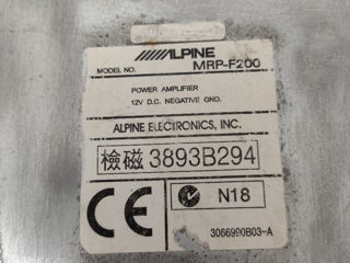 Усилитель Alpine MRP-F200 foto 4