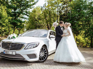 Chirie/аренда Mercedes S Class W222 AMG S65 Long alb/белый