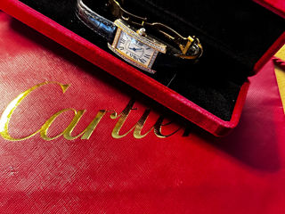 Золотые часы Cartier оригинал с документацией! 18K foto 9