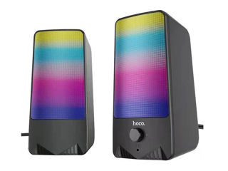 Акустическая система - Hoco DS14 RGB Rhythmic Spectrum 2.0/10W 2x5W 3.5mm/USB Black