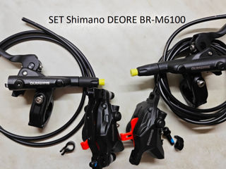 Комплект дисковых тормозов Shimano BR-MT200 и DEORE BR-M6100 foto 7