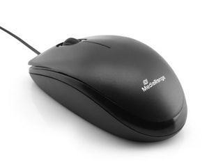 MediaRange Wired 3-button optical mouse, silent-click, black foto 3