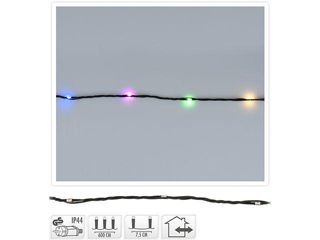 Luminite De Craciun "Fir" 80Led Multicolore, 6M, Cablu Verde