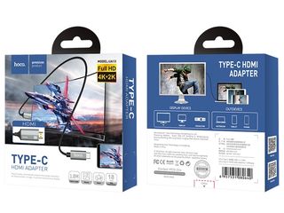 Скидка Кабель HDTV Type-C - HDMI Full HD 4K Hoco UA13 foto 3