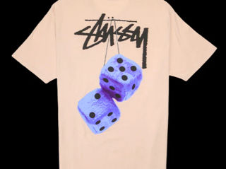 Stussy  Fuzzy Dice T-Shirt M Purple foto 1