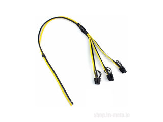 DIY Splitter Power Cable 3х8pin(6+2)pin RIG Miner 12AWG+18AWG foto 1