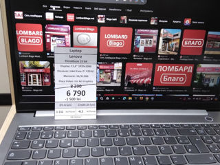 Laptop Lenovo ThinkBook 15 G4  16/512Gb  6790lei