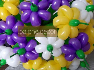 Baloane cu heliu, buchete din flori/ шары с гелием, цветы из шариков foto 6