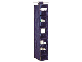 Organizator Suspendabil Ordinett 10 Sectii, 20X29X120Cm, Albastru, Textil