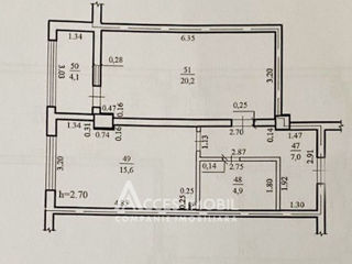 Apartament cu 1 cameră, 52 m², Ciocana, Chișinău foto 8