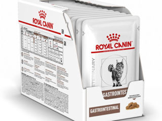 Hrană umedă pentru pisici Royal Canin Gastrointestinal si Gastrointestinal Moderate Calorie 85gr foto 2