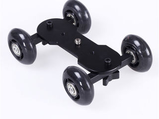 Dolly Mini Car Skater Track Slider для DSLR камеры Черный + Шаровая голова Grip Ball Head foto 2