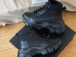 Prada Milano Sneakers Block Triple Black foto 5