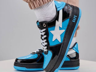 A Bathing Ape Bape Sta Petent Blue/Black Unisex foto 3