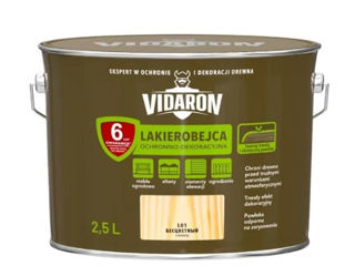 Lac VIDARON L01 incolor, 2,5L, lac-bait pt. lemn -  preț accesibil, livrare, credit !!!