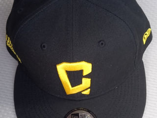 Men's Columbus Crew New Era Black Icon 9FIFTY Snapback Adjustable Hat foto 6